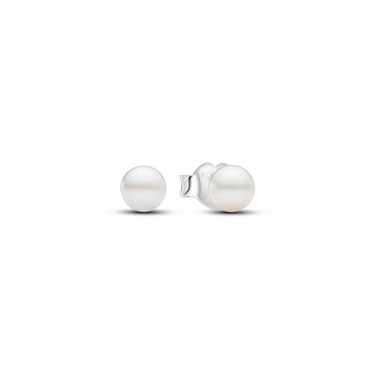 PENDIENTES DE BOTóN PERLA CULTIVADA DE AGUA DULCE DE 4.5MM  PANDORA