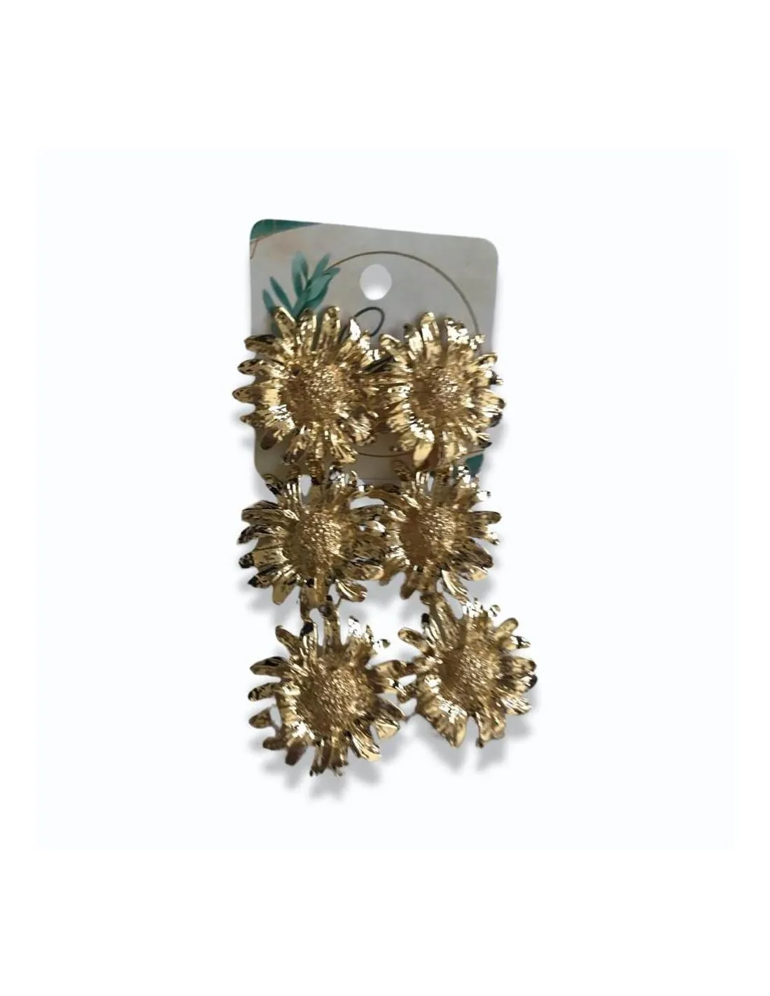 PENDIENTES DE GIRASOLES SOHO MADRID