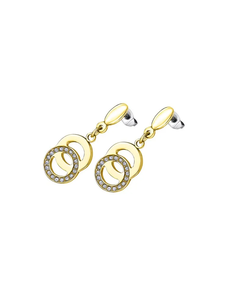 Pendientes Lotus Style Mujer Acero Dorado Aros LS1913