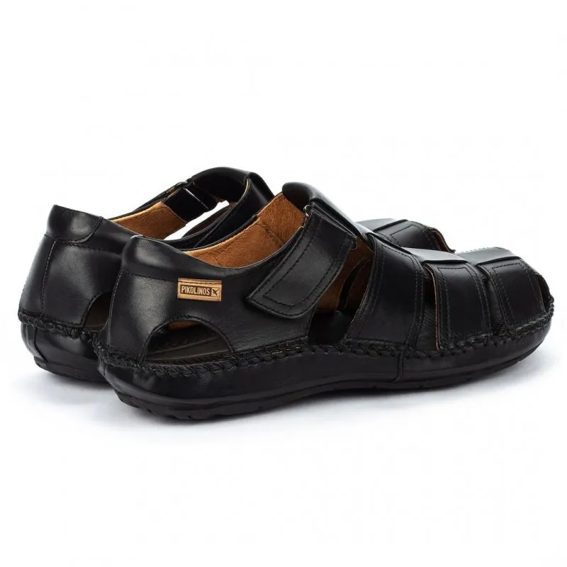 PIKOLINOS TARIFA 06J5433 NEGRO Y CUERO SANDALIA HOMBRE