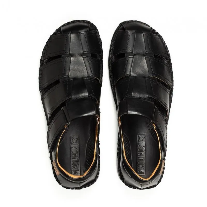 PIKOLINOS TARIFA 06J5433 NEGRO Y CUERO SANDALIA HOMBRE