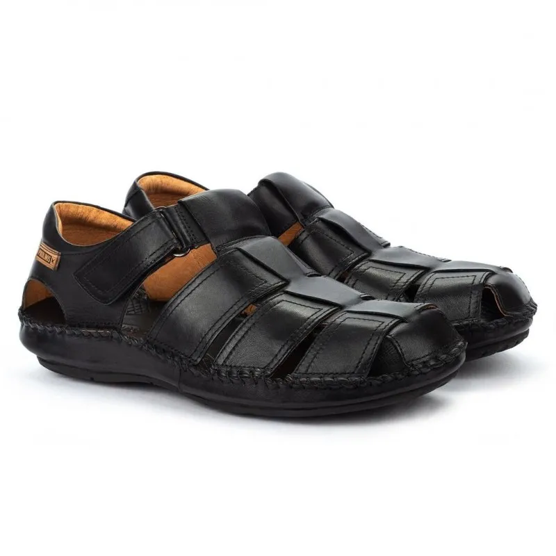 PIKOLINOS TARIFA 06J5433 NEGRO Y CUERO SANDALIA HOMBRE