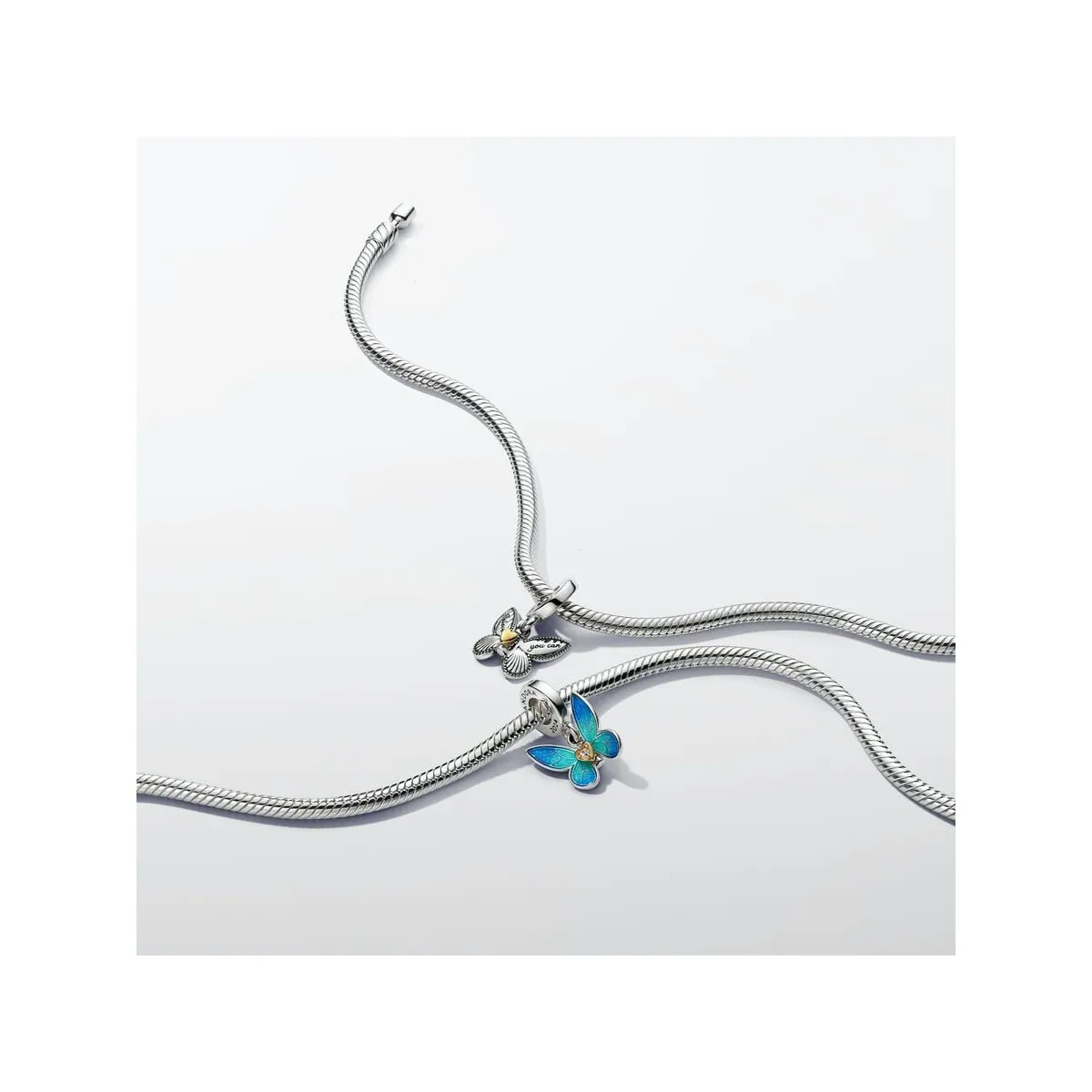 PULSERA DE CADENA DE SERPIENTE CON CIERRE DESLIZANTE MAGNéTICO FáCIL DE CERRAR  PANDORA