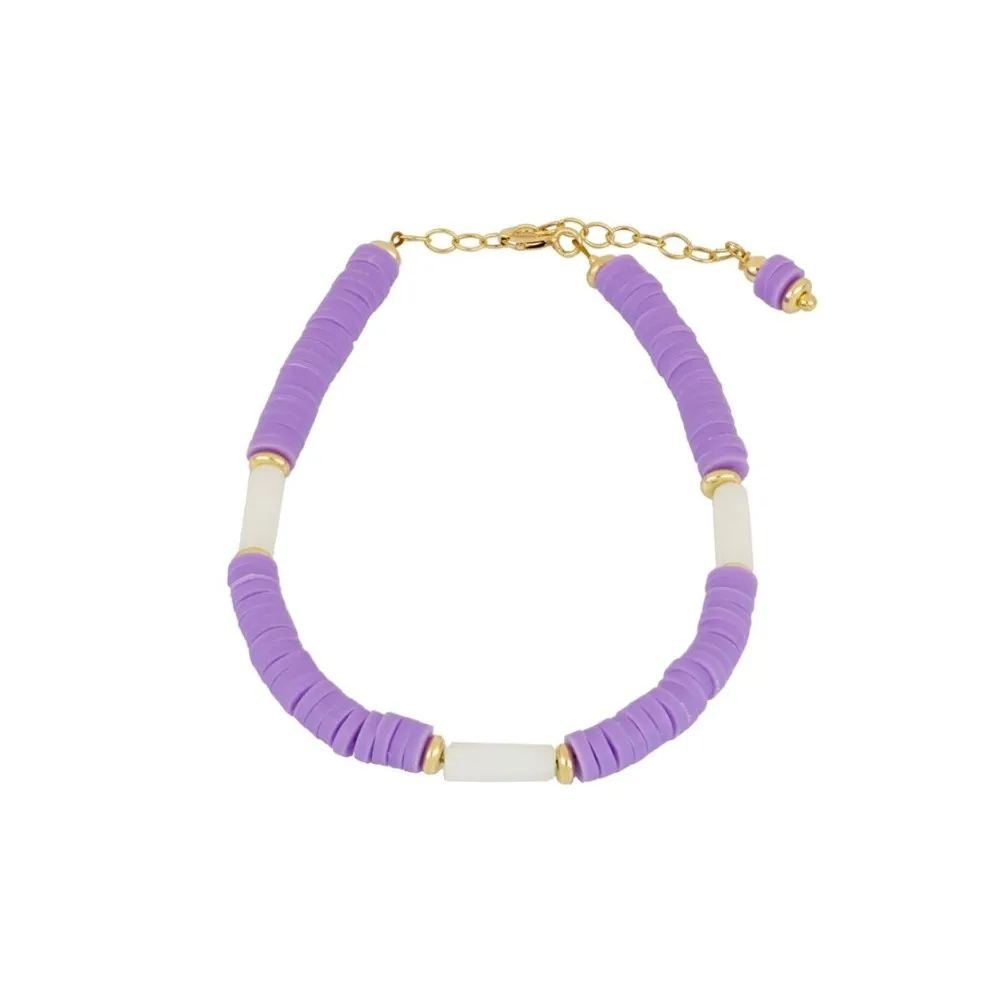 Pulsera Lanzarote Lavanda Oro