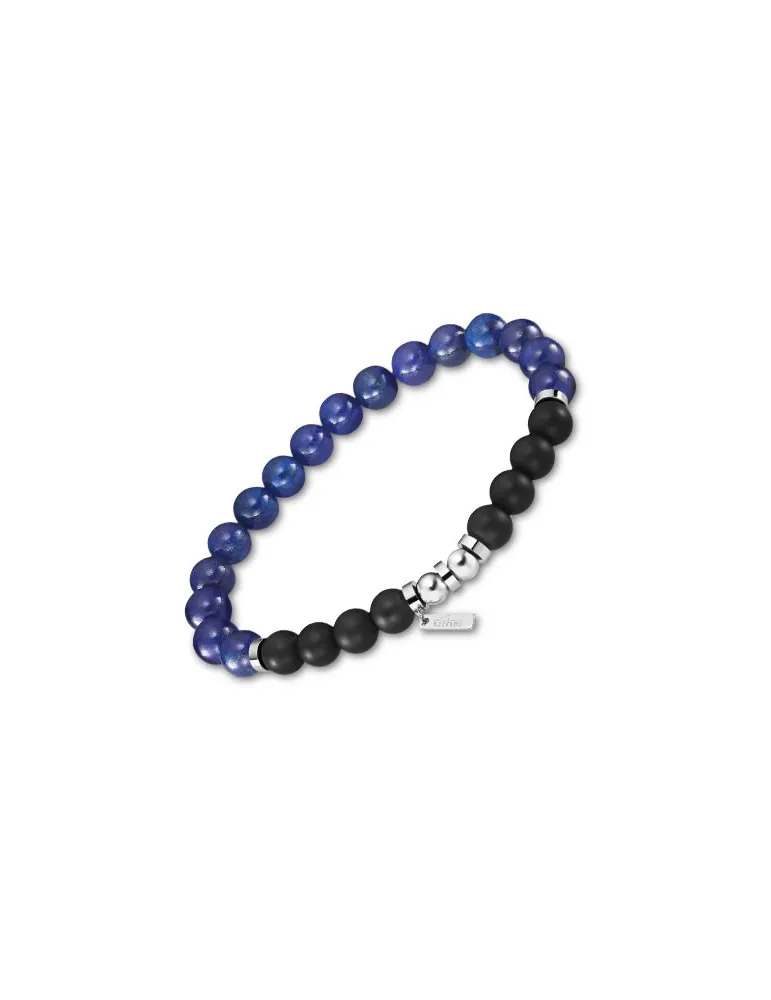PULSERA LOTUS STYLE HOMBRE BOLAS AZULES LS219022