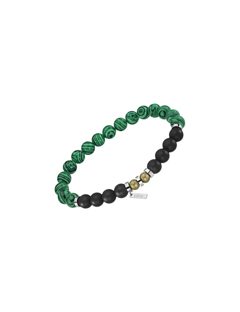 PULSERA LOTUS STYLE HOMBRE BOLAS VERDES LS219021