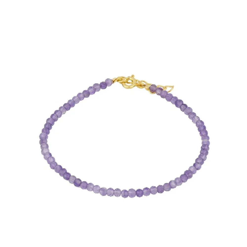 Pulsera Maldives Amatista Oro