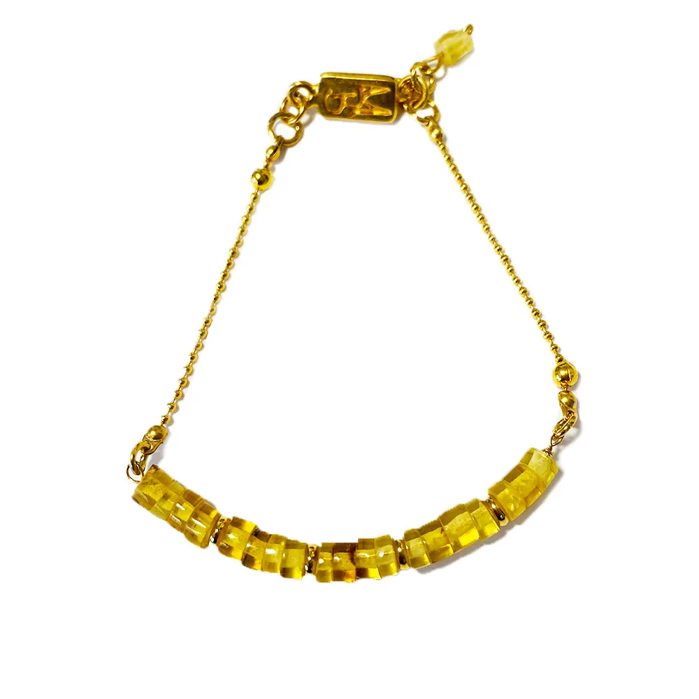 Pulsera mbar Chapa de Oro