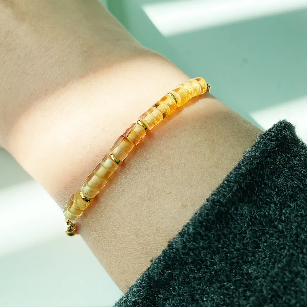 Pulsera mbar Chapa de Oro