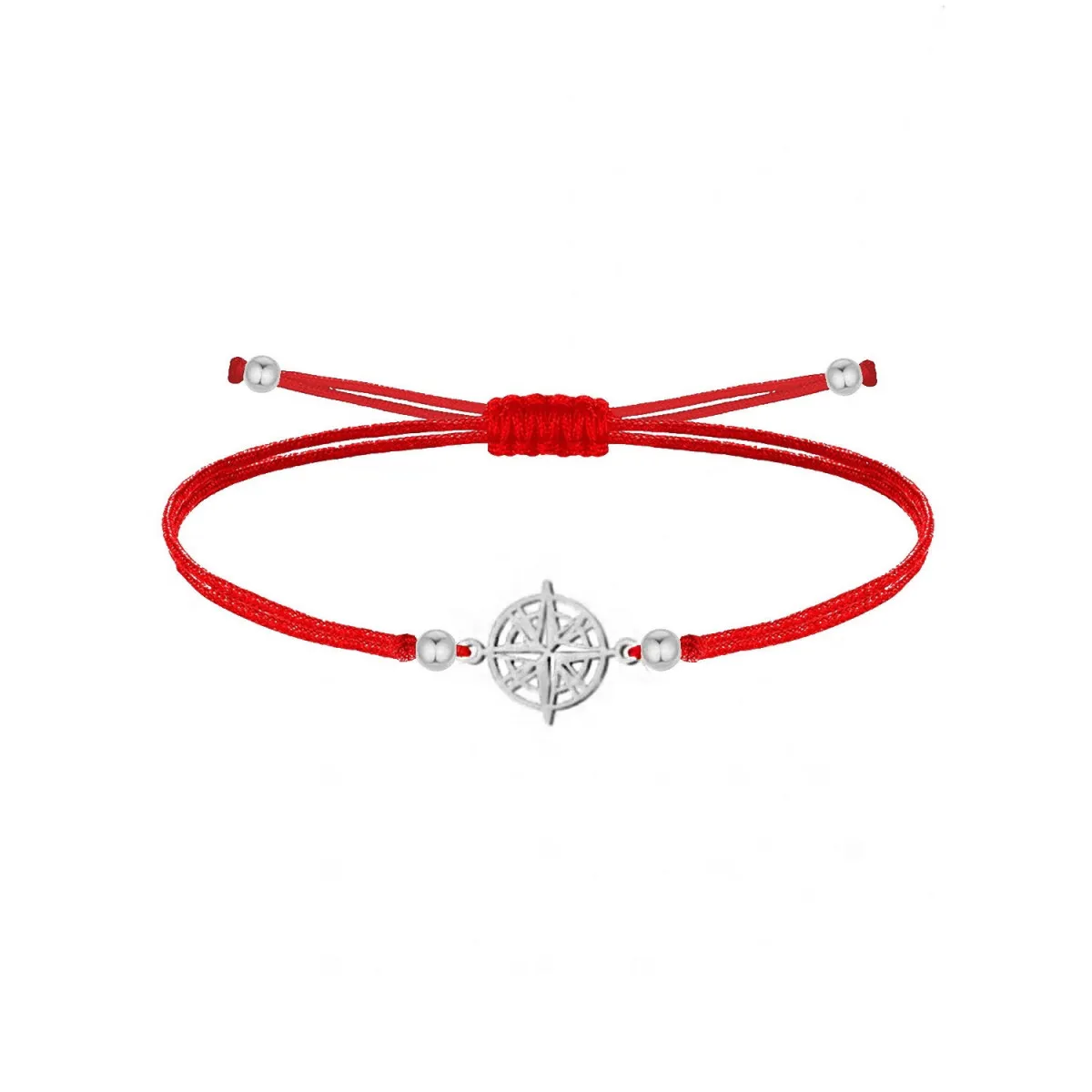 PULSERA ROSA DE LOS VIENTOS HILO ACERO  JOYAS DE IRENE