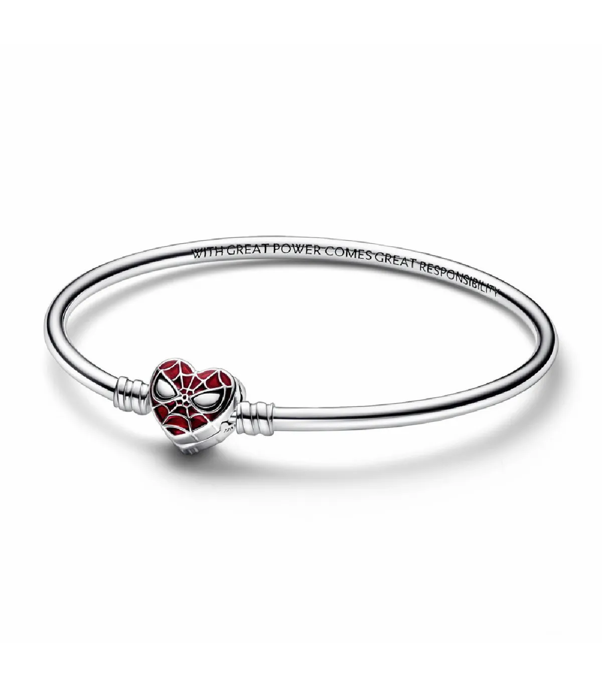 PULSERA RíGIDA PANDORA CON CIERRE DE MáSCARA SPIDERMAN DE MARVEL  592324C01