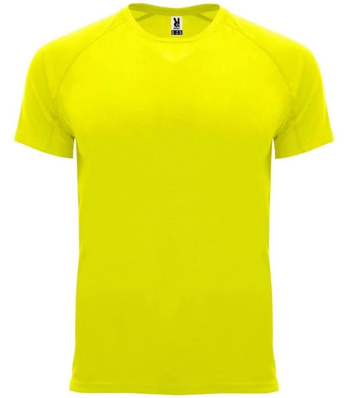 Roly Camiseta Bahrain Amarillo Fluor
