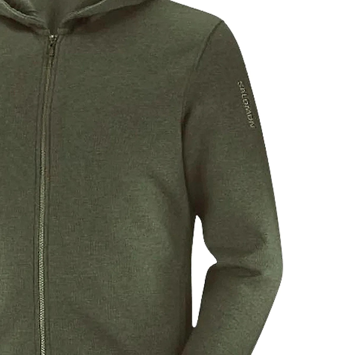 Salomon Hoodie Logo Fz M – Olive – Hombre – 18063