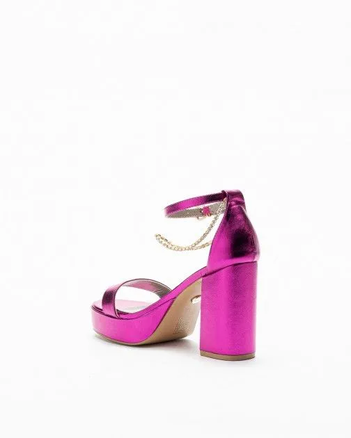 SANDALIAS DE TACóN ALTO GLOSS 22165 ROSA