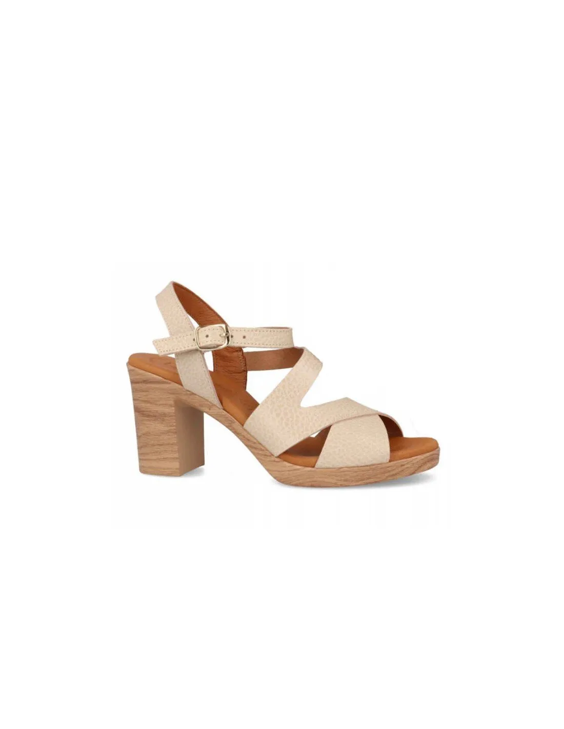 Sandalias Fiesta Tacón Piel