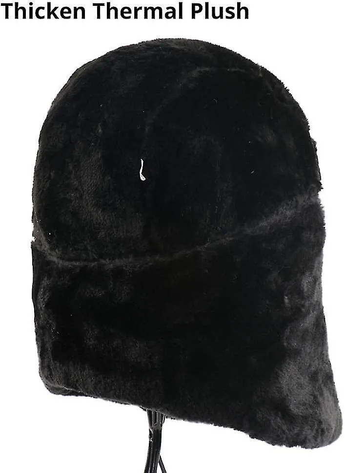 Sombrero ruso Impermeable para hombres Esquí Invierno Bomber Sombreros para mujeres Hombres Insignia soviética Ruso Ushanka Somb