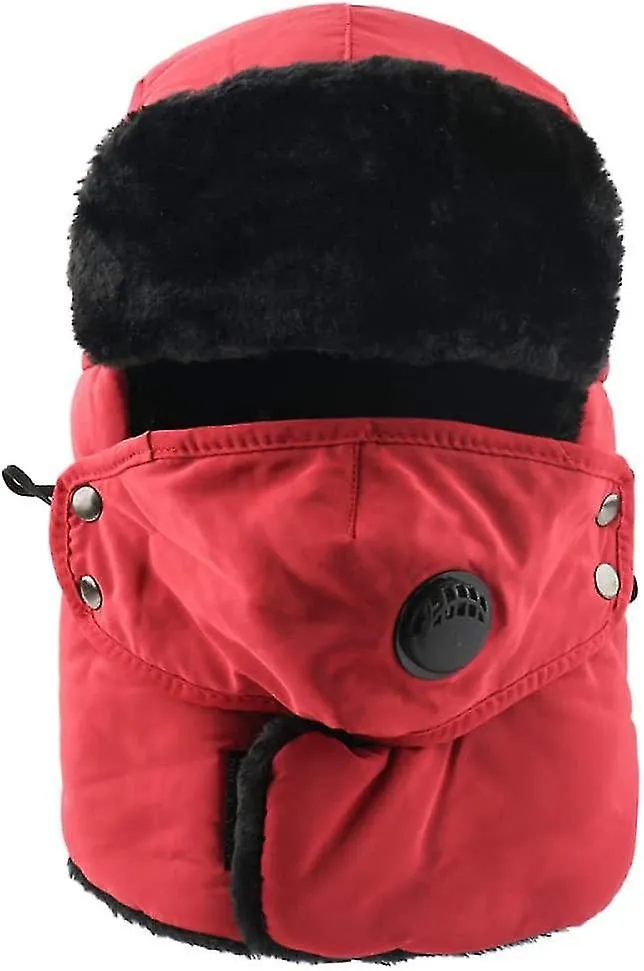 Sombrero ruso Invierno de invierno Bomber Sombreros Mujeres Hombres Bufanda Oreja Sombrero ruso Impermeable Trapper Nieve Esquí 