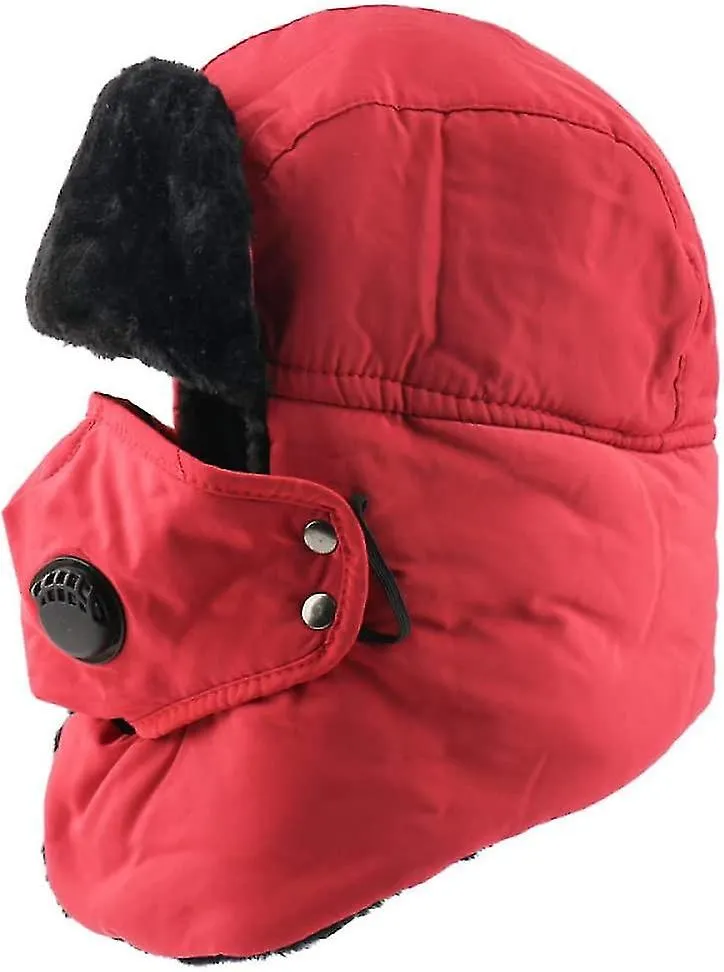 Sombrero ruso Invierno de invierno Bomber Sombreros Mujeres Hombres Bufanda Oreja Sombrero ruso Impermeable Trapper Nieve Esquí 