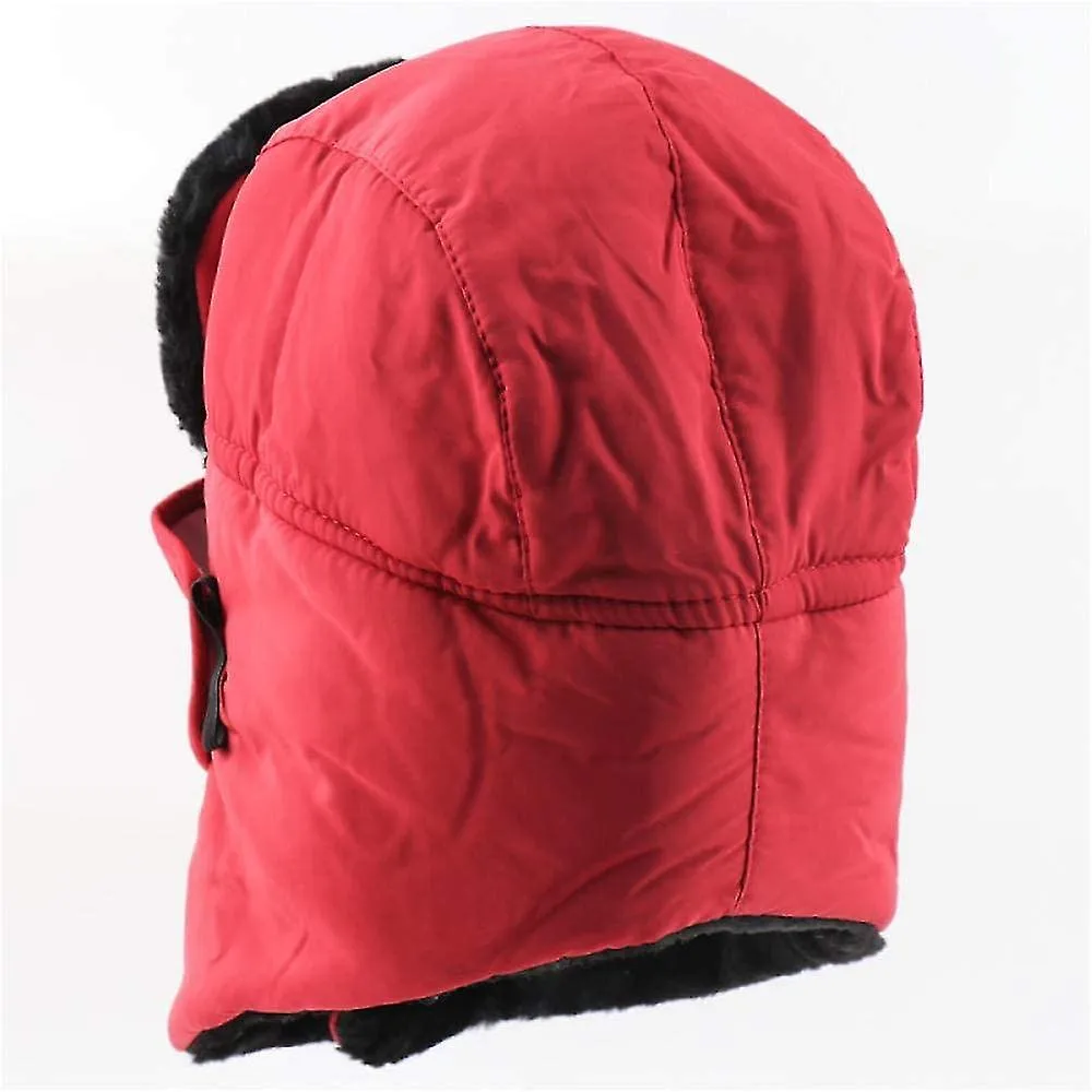 Sombrero ruso Invierno de invierno Bomber Sombreros Mujeres Hombres Bufanda Oreja Sombrero ruso Impermeable Trapper Nieve Esquí 