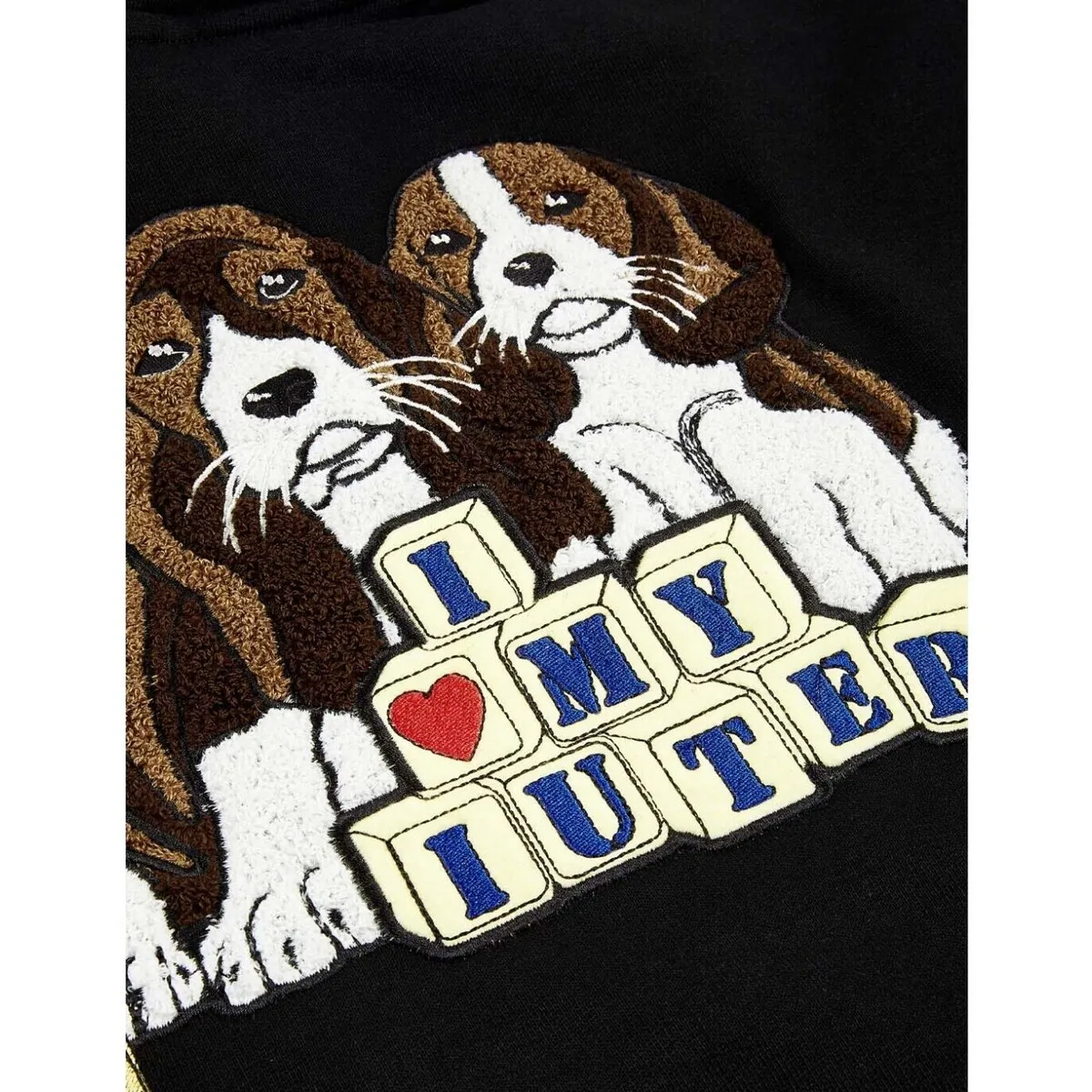 SUDADERA  PUPPIES HOODIE  BLACK
