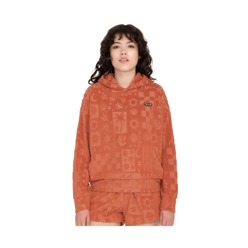 Sudadera Volcom Mujer SUNNY WILD TERRY CLOTH PO (ROSEWOOD)