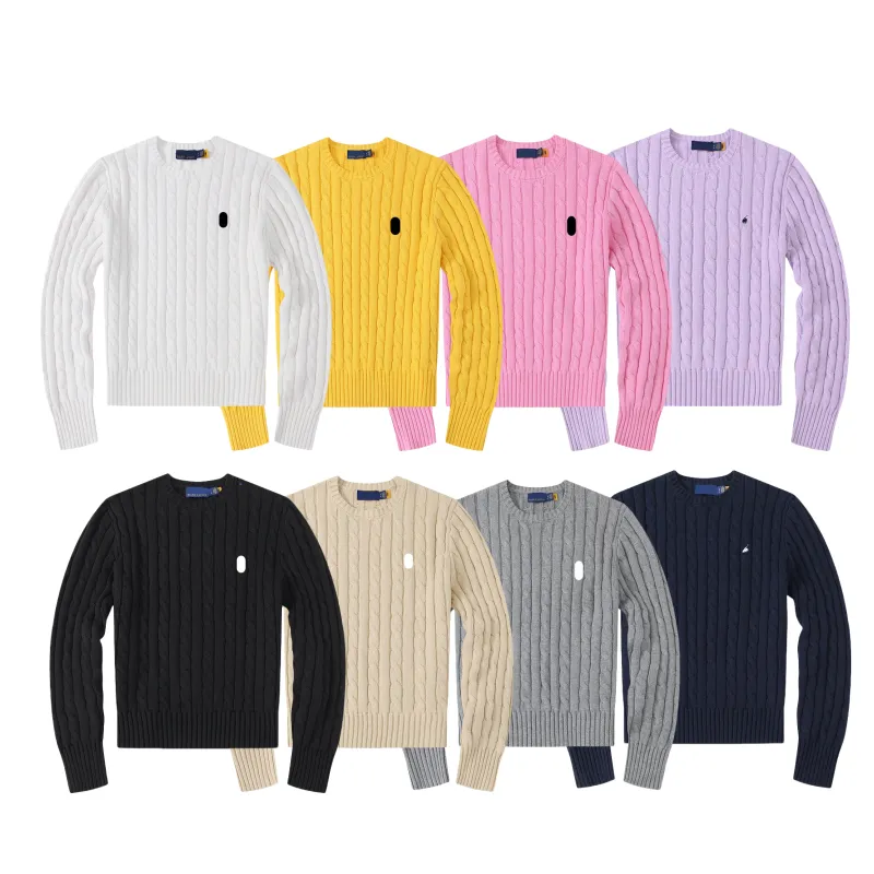 Sweater de diseñador Women Jumper Knit Sweater Cardigan Bordado Bordado Sweaters de tejido de otoño Algodón de invierno Cinco de