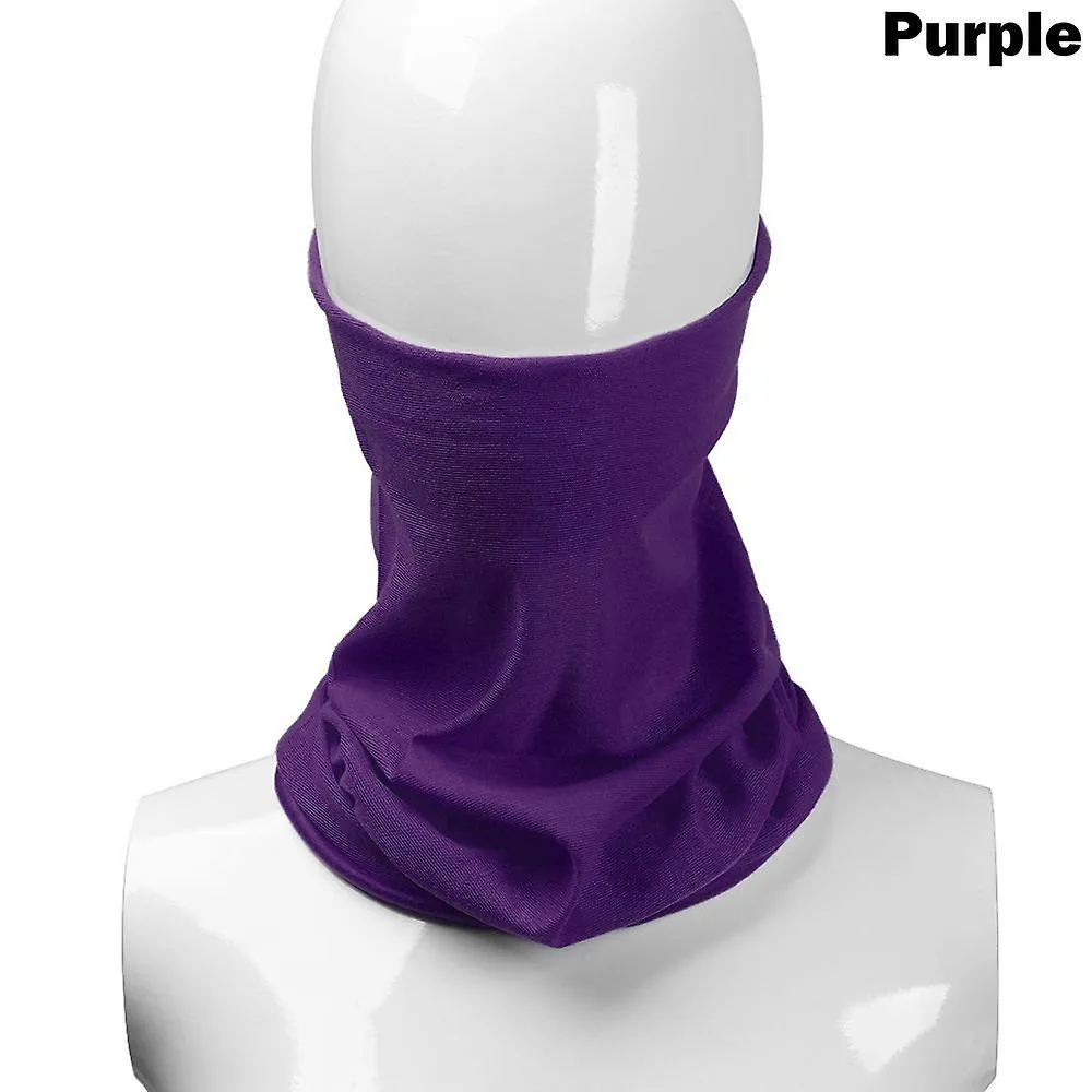 Sólido Ciclismo Bandana Alto Elástico Sin Pasamontañas Buff En el Cuello Pesca Pasamontañas Tubo Protector Facial Hombres Bufand