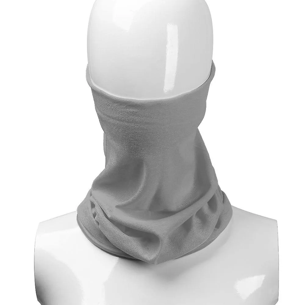 Sólido Ciclismo Bandana Alto Elástico Sin Pasamontañas Buff En el Cuello Pesca Pasamontañas Tubo Protector Facial Hombres Bufand