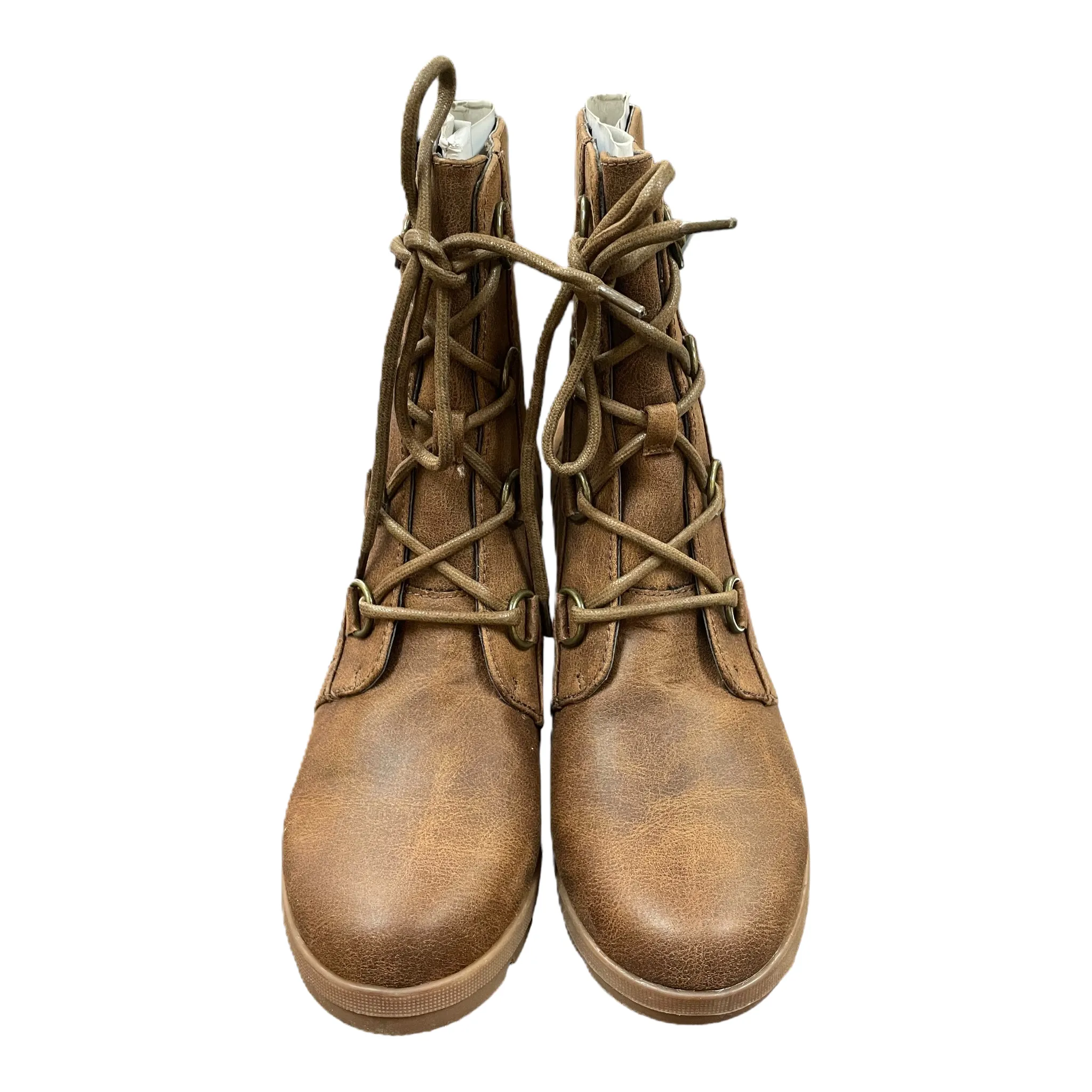 Tan Boots Ankle Heels By White Mountain, Size: 9