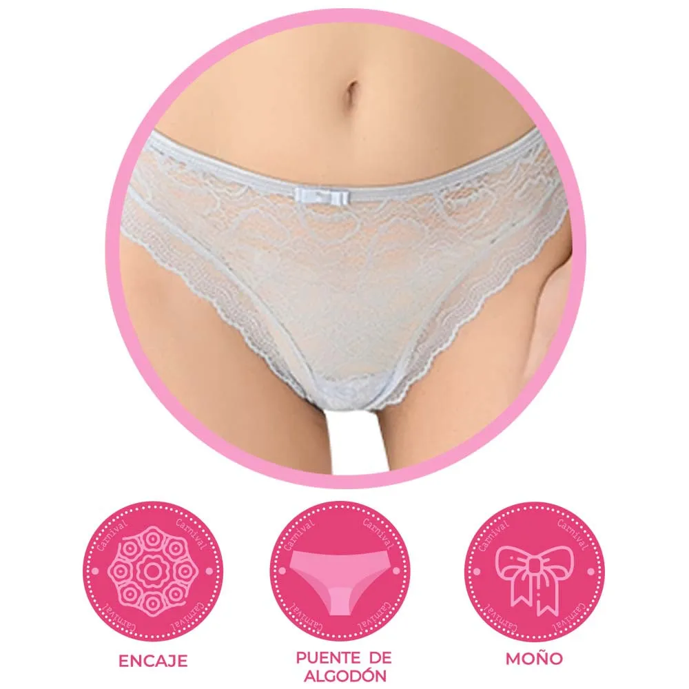 Tanga coordinable con detalles de encaje  64359 Lady Carnival