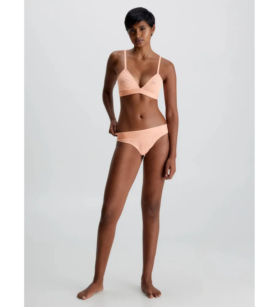 Tanga Encaje rosa