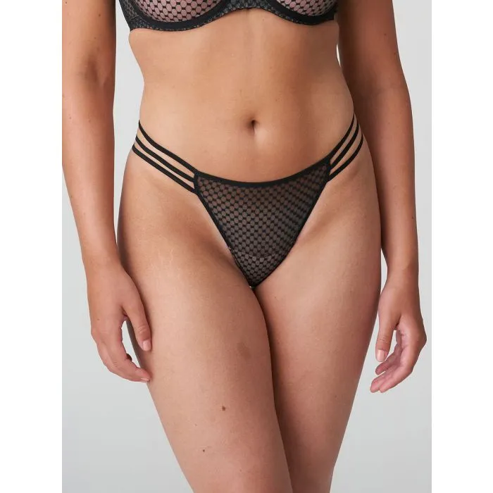 Tanga Primadonna Twist Glass Beach 0642352 Negro