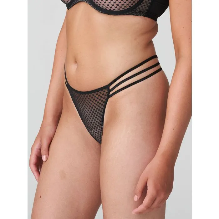 Tanga Primadonna Twist Glass Beach 0642352 Negro