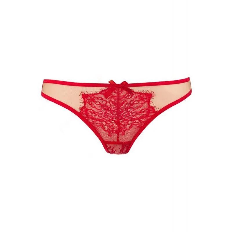 Tanga seductora de lujo roja