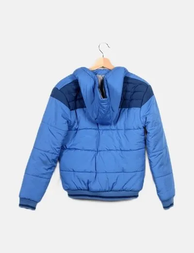 Tex Abrigo azul acolchado