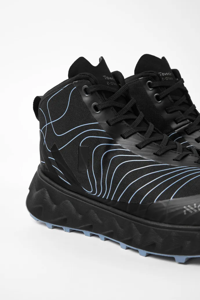 Tomir Boot Waterproof Botas de montaña impermeables negras para hombre