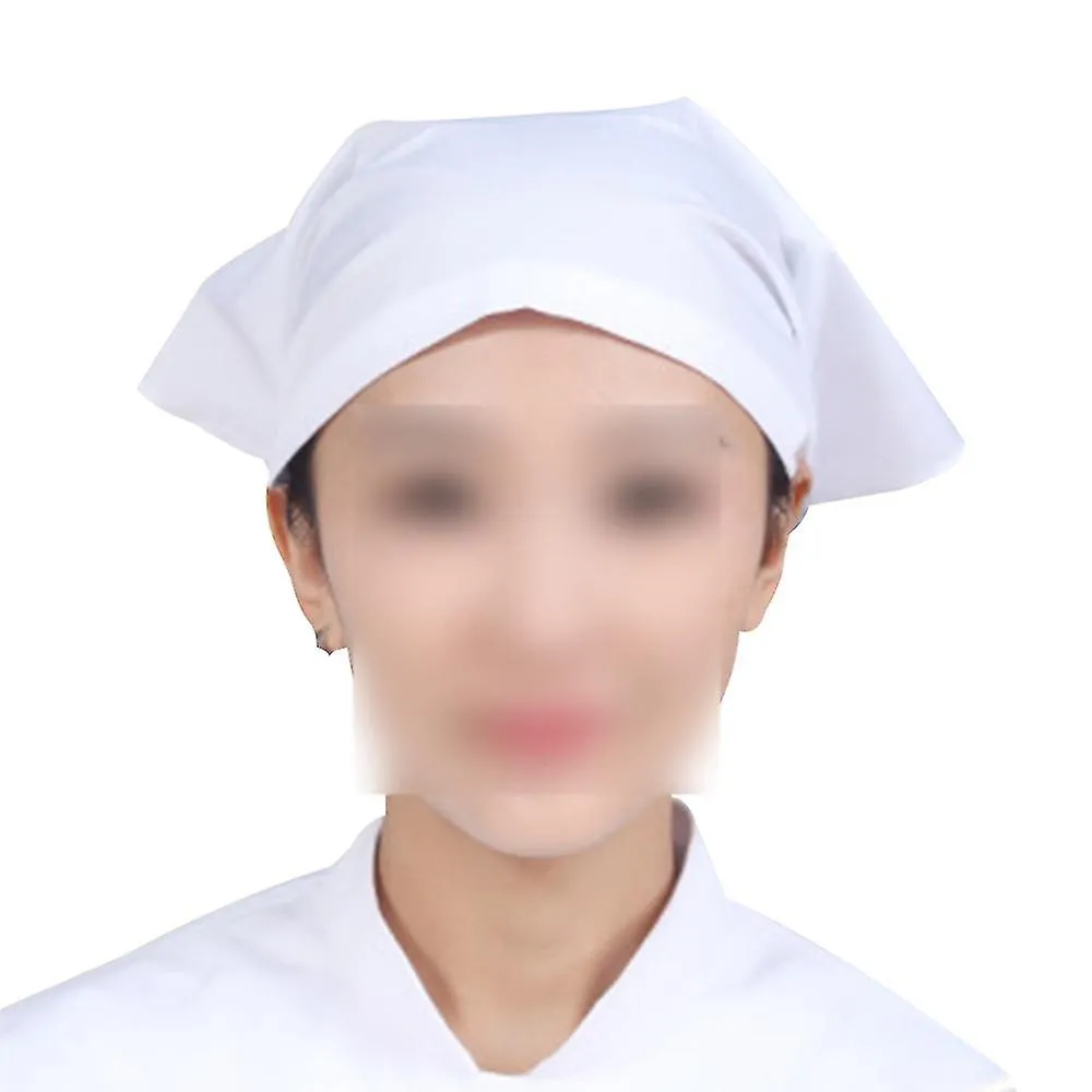 Turbante Chef Sombrero Triángulo Bufanda Restaurante Sombrero de Trabajo Mujer Sudadera Ajustable Envoltura de Trabajo Gorra Sua