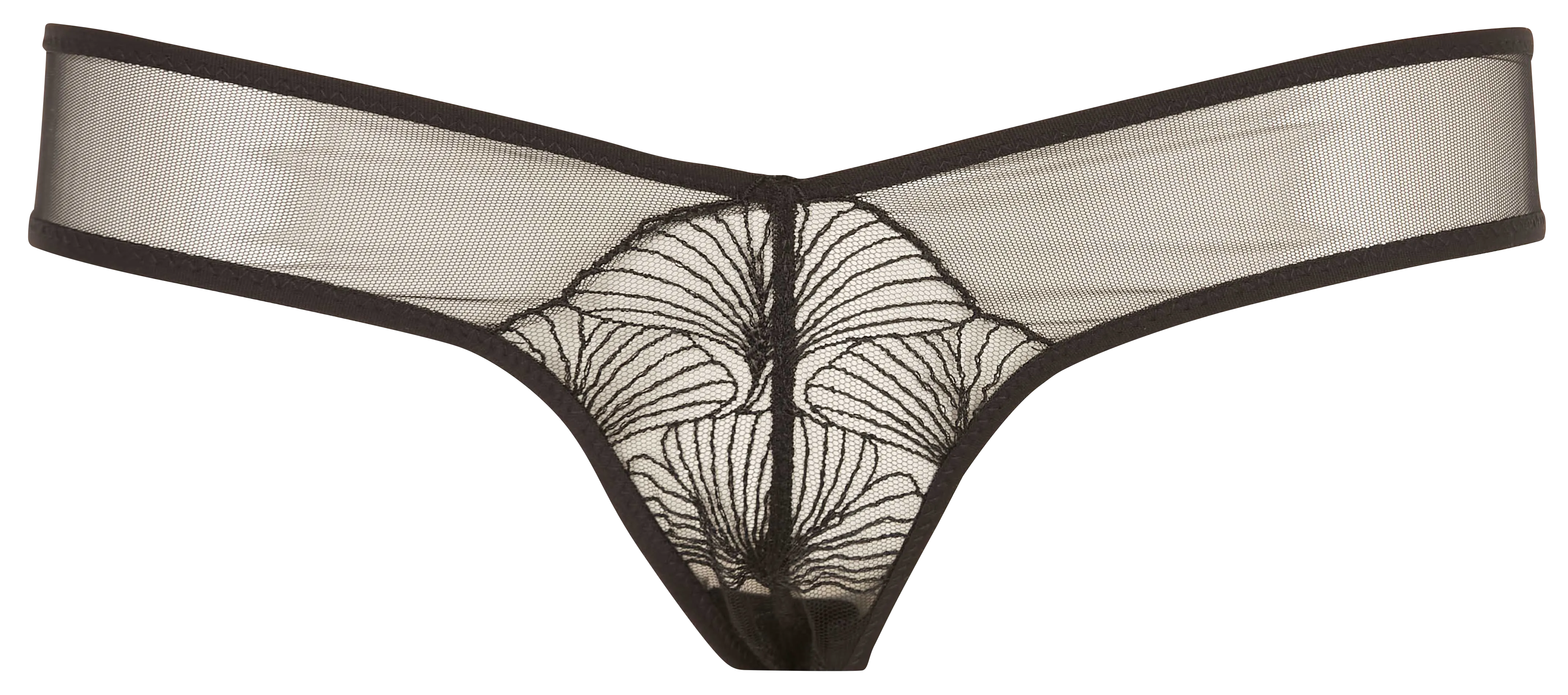 UNDRESS CODE TE AMO  TANGA DE ENCAJE EN NEGRO