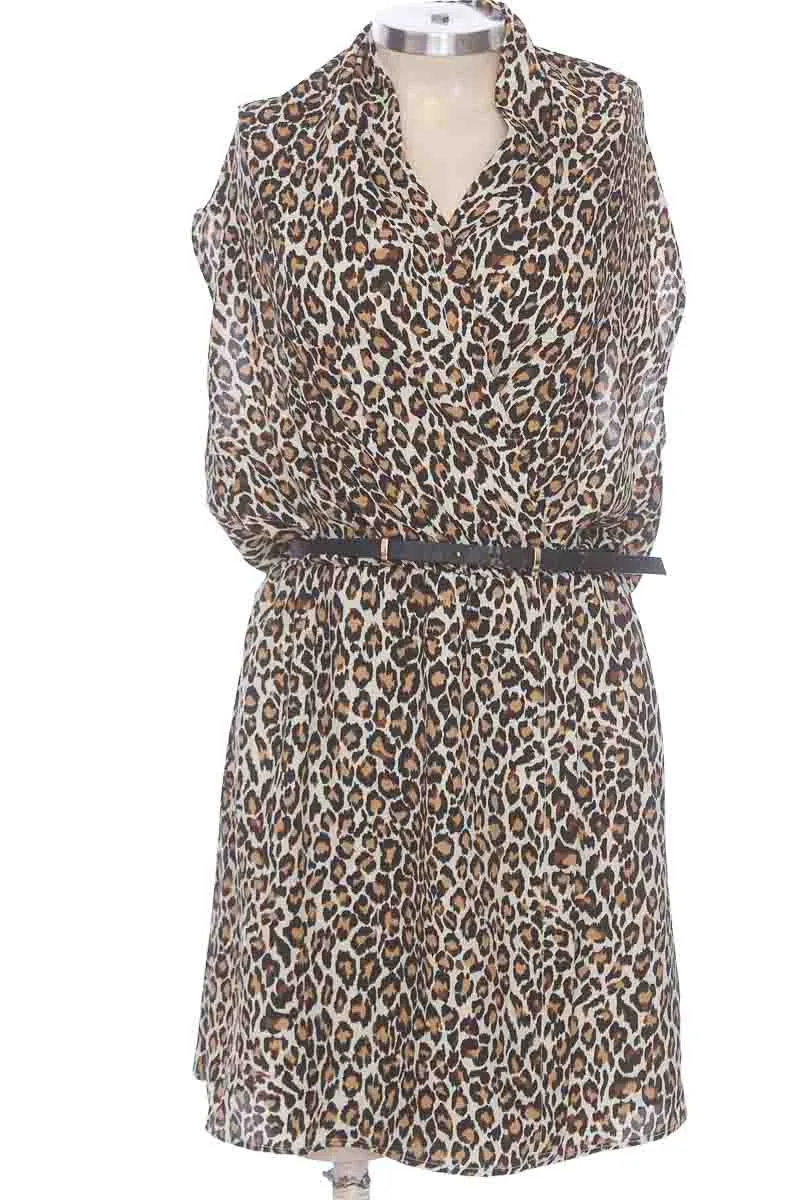 VESTIDO / ENTERIZO COLOR CAFé  MNG