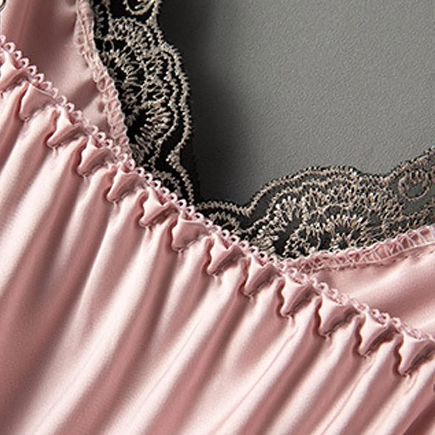 Women Satin Sling Skirt Dress Sexy Lingerie Home Wear Pajamas Nightdress Babydoll Sleepwear