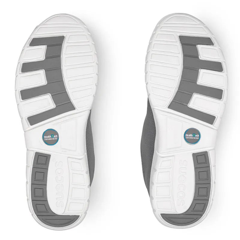 ZAPATILLA DEPORTIVA ALMA GRIS CON CORDONES  SUECOS