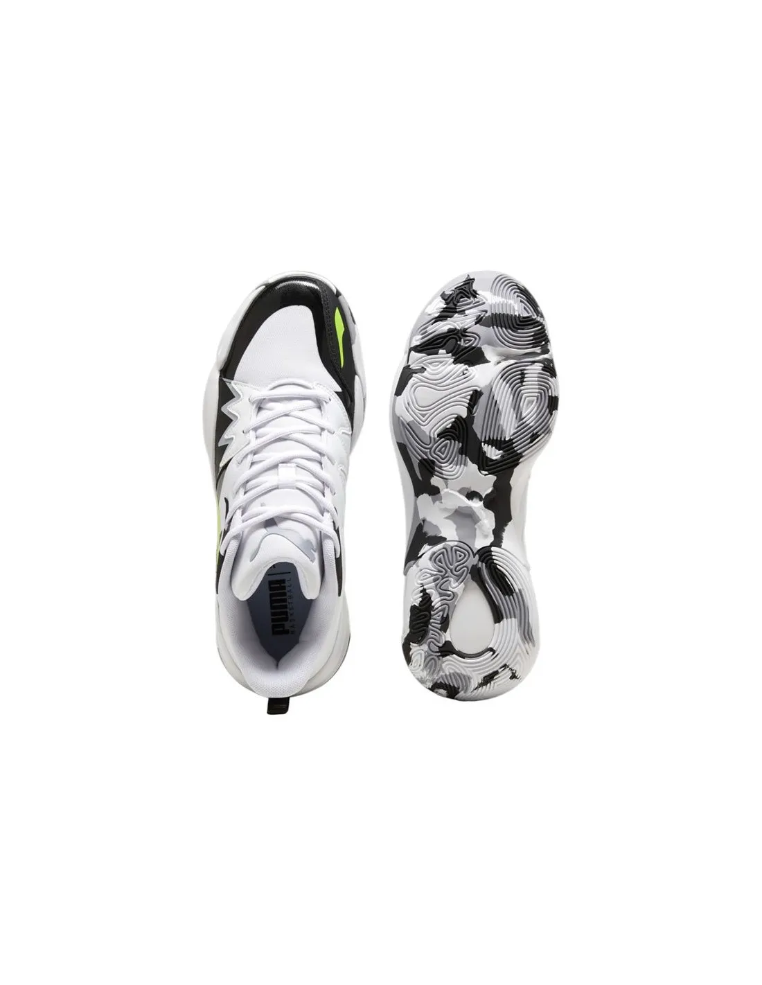 Zapatillas de Baloncesto Puma Genetics Blanco Amarillo
