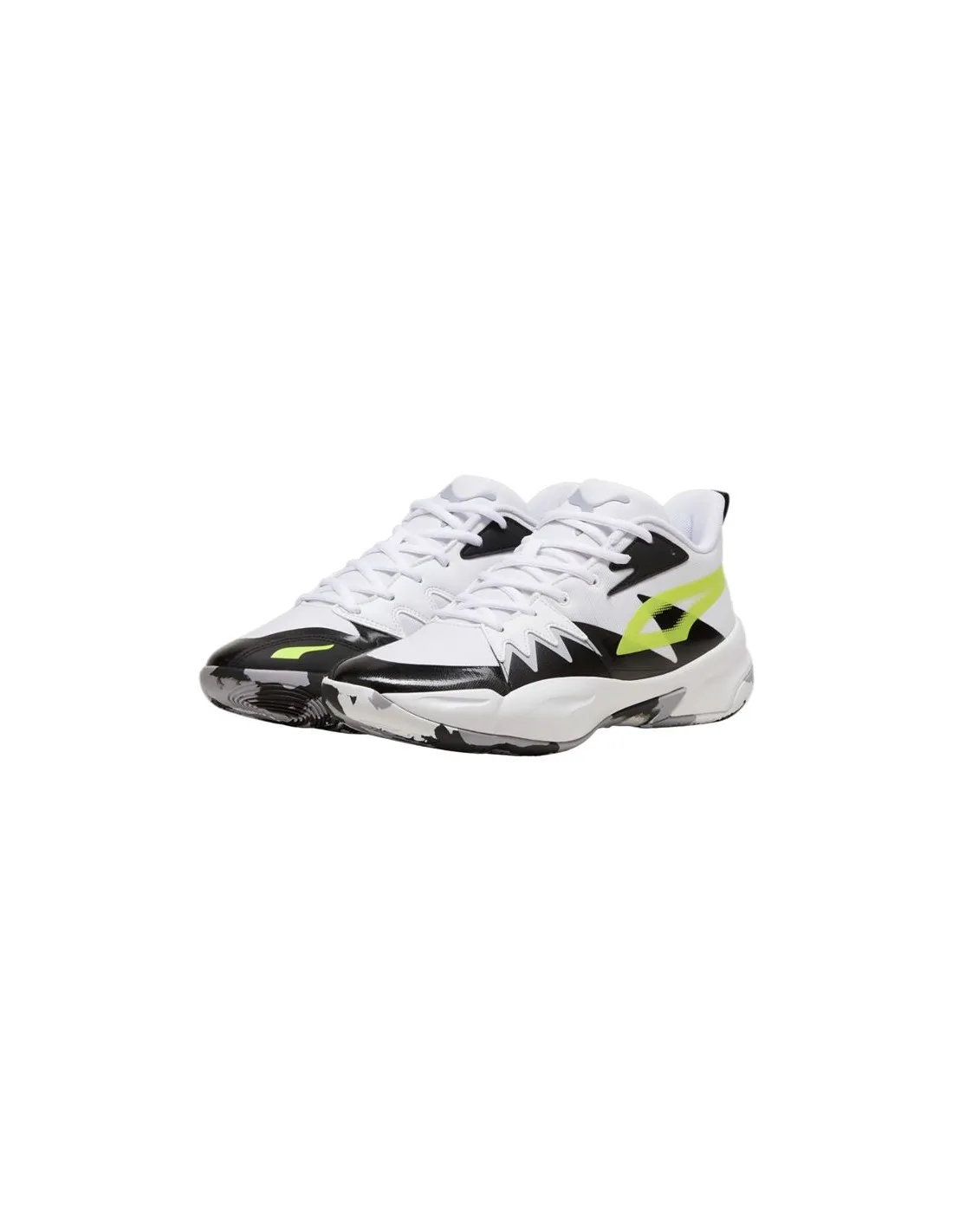 Zapatillas de Baloncesto Puma Genetics Blanco Amarillo
