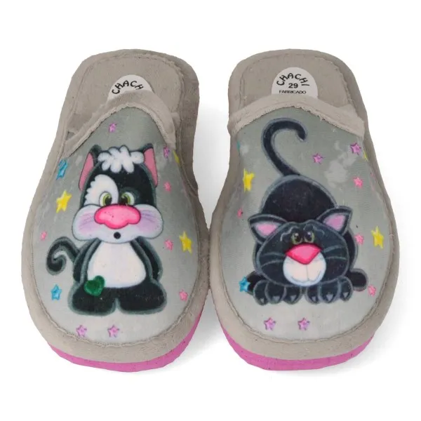 ZAPATILLAS DE CASA NIÑOS MOD. GATITOS
