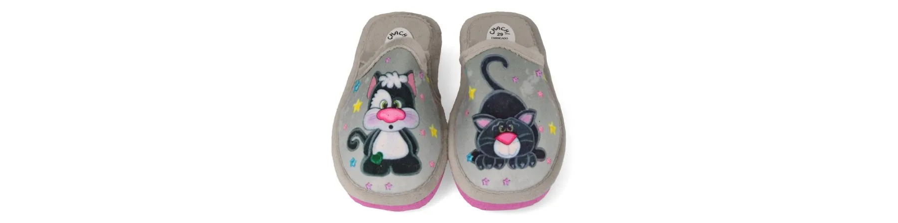ZAPATILLAS DE CASA NIÑOS MOD. GATITOS