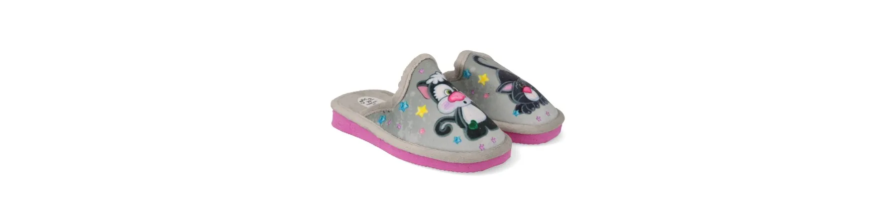 ZAPATILLAS DE CASA NIÑOS MOD. GATITOS