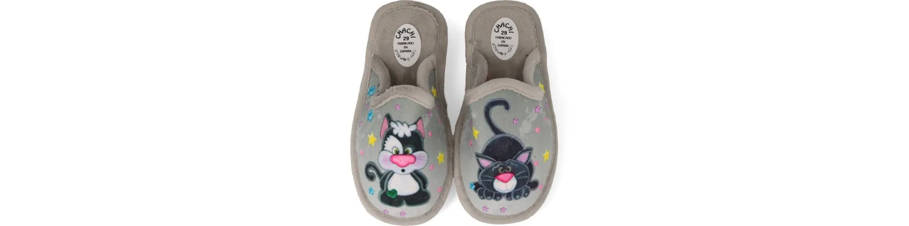 ZAPATILLAS DE CASA NIÑOS MOD. GATITOS