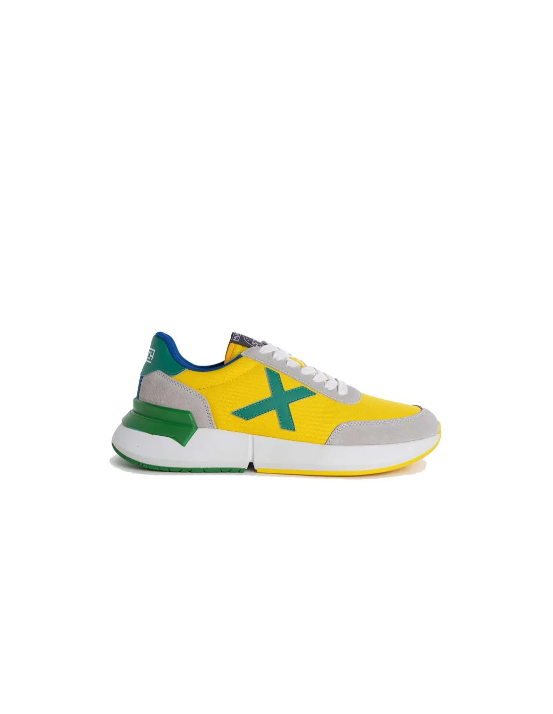 Zapatillas Munich Versus Mundial Br Amarillo Hombre