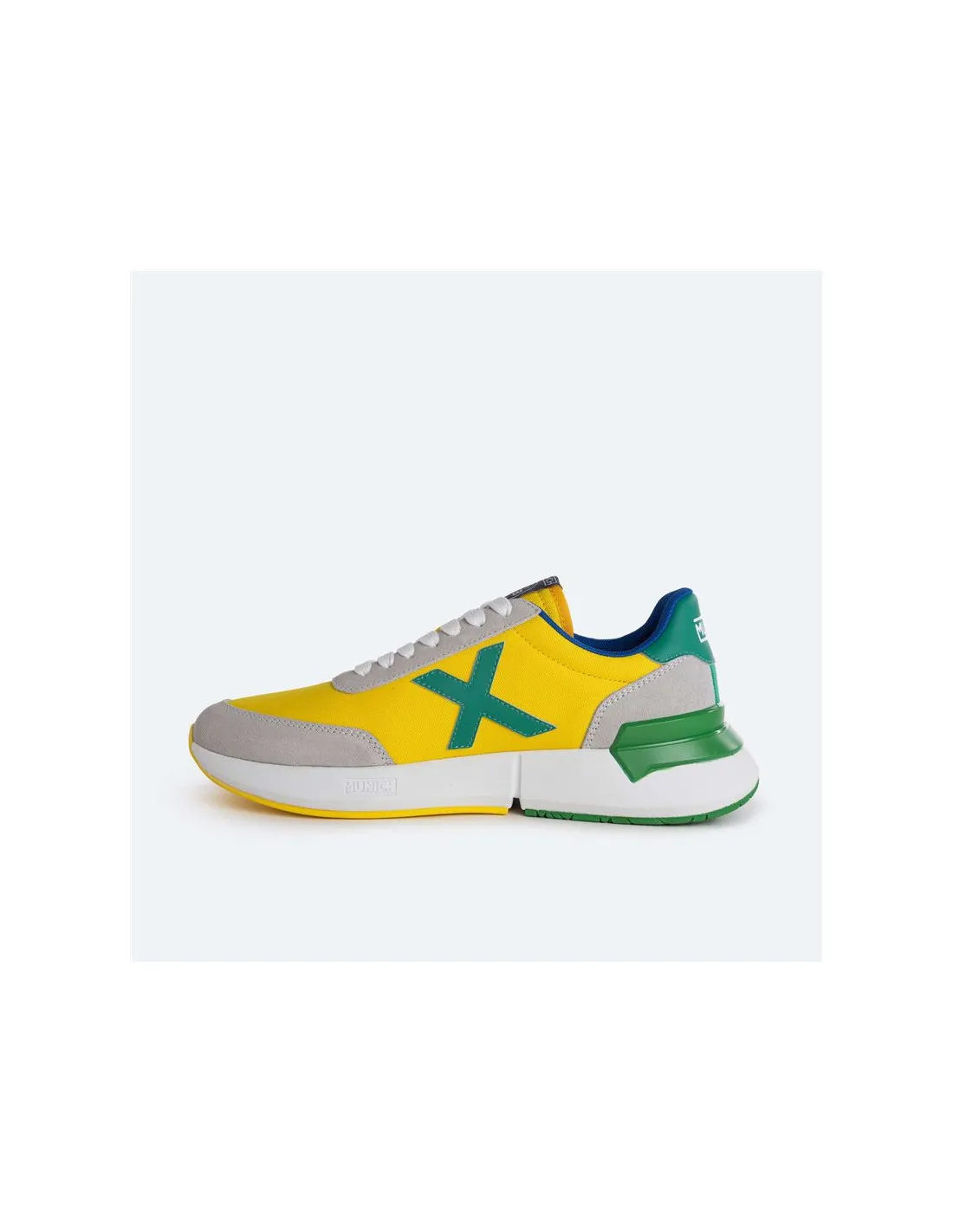 Zapatillas Munich Versus Mundial Br Amarillo Hombre