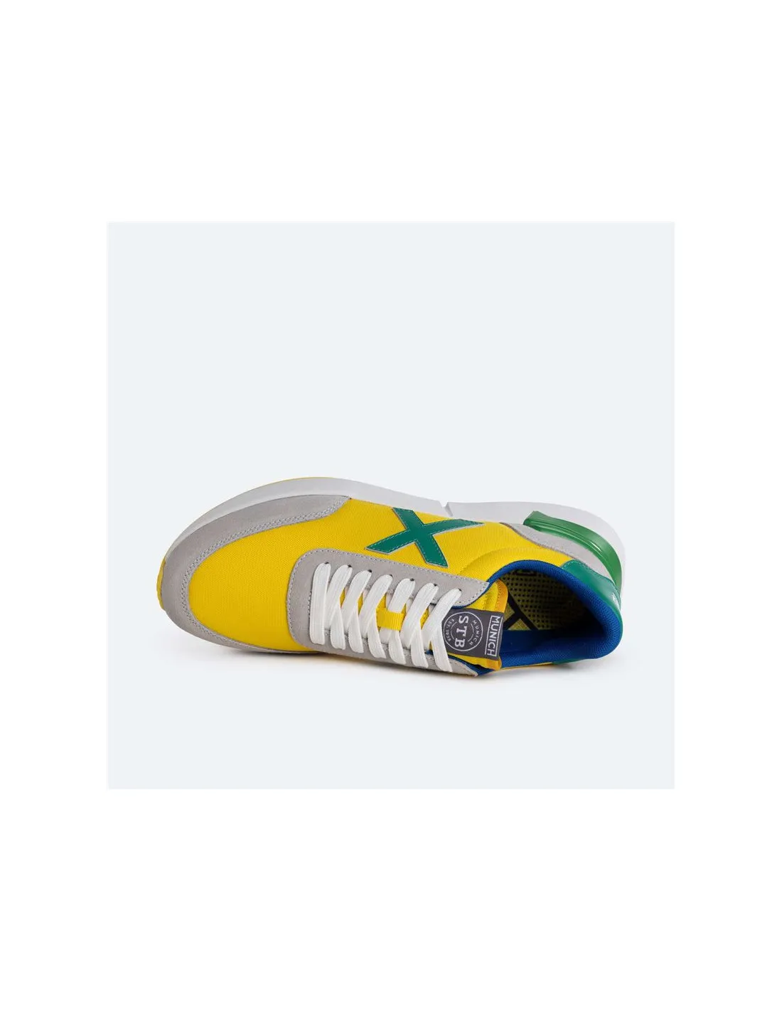 Zapatillas Munich Versus Mundial Br Amarillo Hombre
